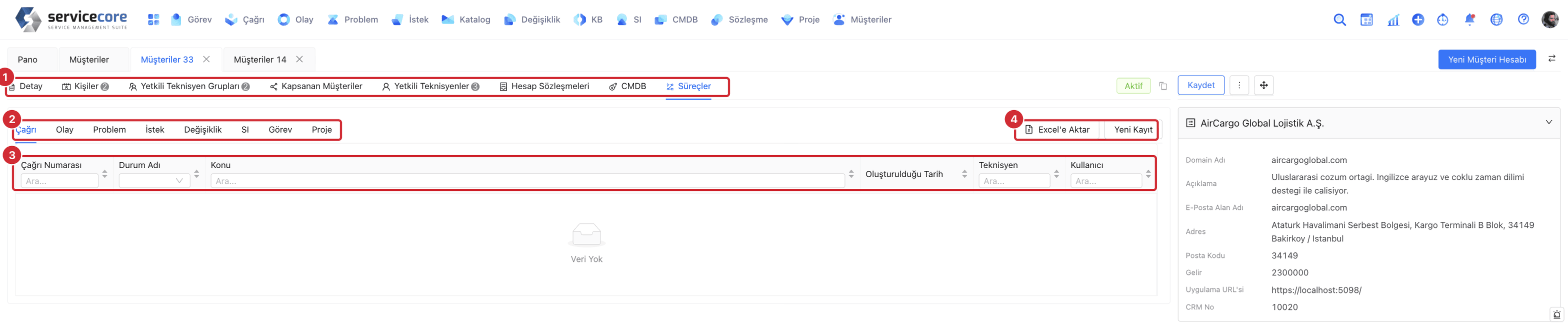 Müşteri süreçleri